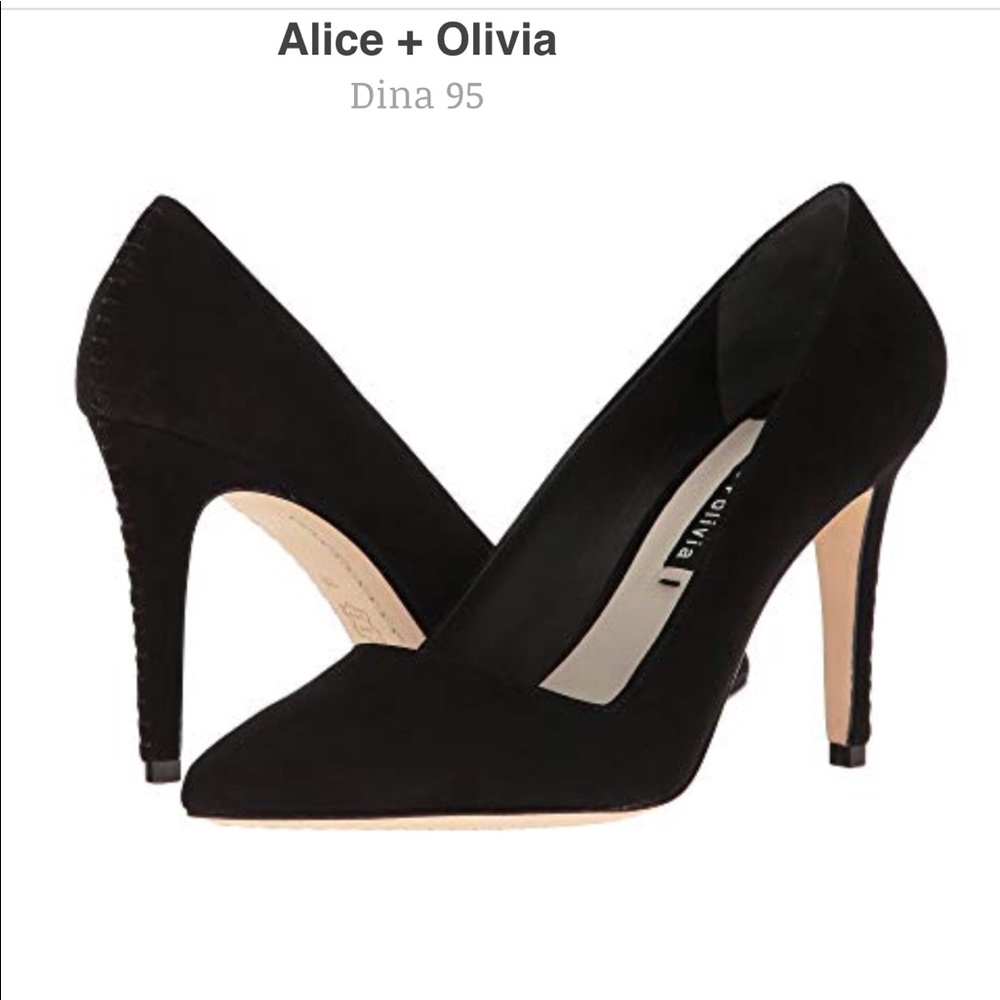 Alice + Olivia suede Dina 95 size 8.5